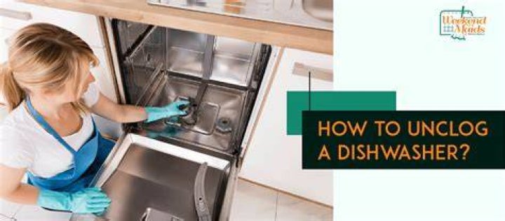 How to unclog a dishwasher